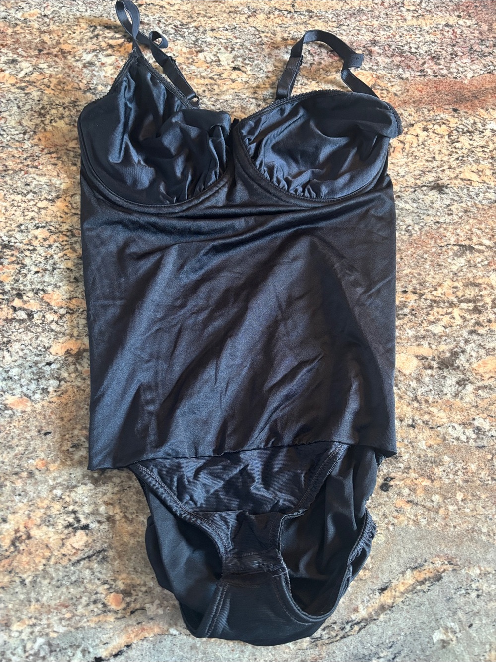 Black Kids One-Piece Underwire Shapewear